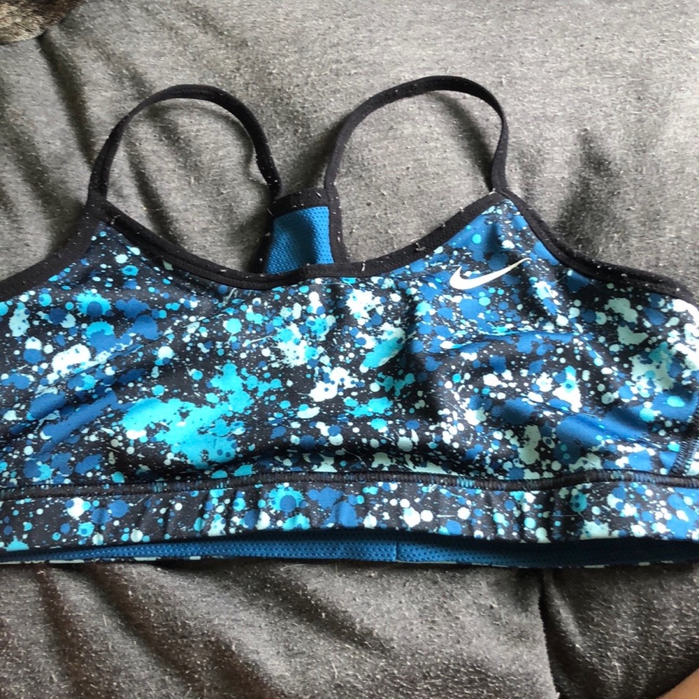blue reversible bra